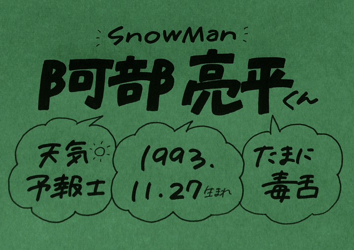 2022年7月16日　Snow Man•阿部亮平　日刊スポーツ⑥